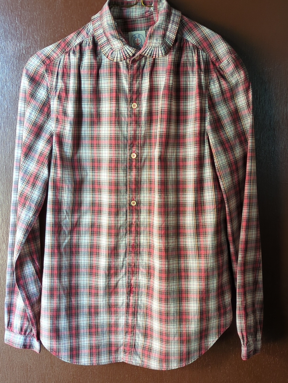 J.G. Hook Women's Plaid Button-Up Shirt - Red/Black Size 10